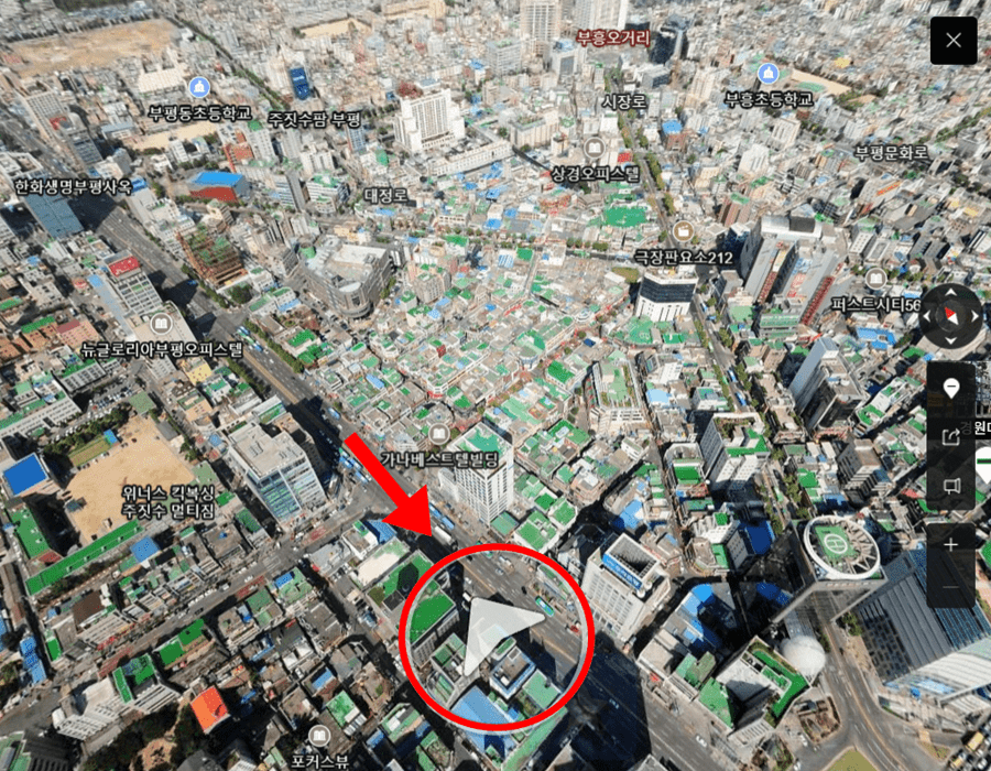 Naver Map aerial view 14